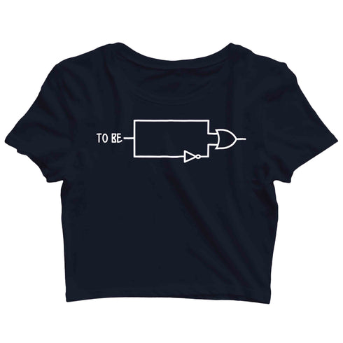 Coding Nerd Engineering CODE IS CLEAN MIND IS DIRTY Custom Printed Graphic Design Crop Top T-Shirt for Women